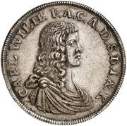 1 Thaler Charles William of Anhalt-Zerbst obverse image