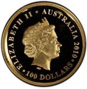100 Dollars - Elizabeth II 4th Portrait - Koala - Gold Bullion Coin obverse image