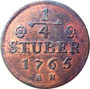¼ Stüber - Charles Theodor, Germany, 1765-1794 reverse image