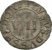 8 Heller - Philip William, Germany, 1663-1664 reverse image