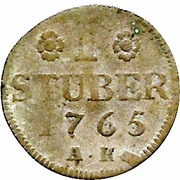1 Stüber - Charles Theodor, Germany, 1765 reverse image
