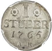 1 Stüber - Charles Theodor, Germany, 1765 reverse image