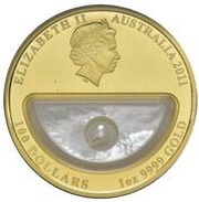 100 Dollars - Elizabeth II 4th Portrait - Treasures of Australia - Pearls obverse image