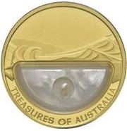 100 Dollars - Elizabeth II 4th Portrait - Treasures of Australia - Pearls, Australia, 2011 reverse image