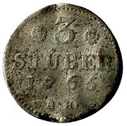 3 Stüber - Charles Theodor, Germany, 1765-1766 reverse image