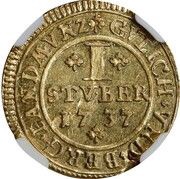 ½ Ducat - Charles Philip of Pfalz-Neuburg Pattern, Germany, 1737 reverse image