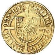 1 Goldgulden Hubertus-Goldgulden - William III, Germany, 1489 reverse image