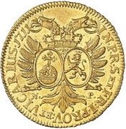 1 Ducat - John William, Germany, 1711 reverse image