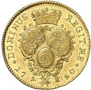 2 Ducats - Charles Theodor, Germany, 1750 reverse image
