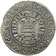 1 Turnose "Groschen Tournois" - William II reverse image