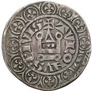 1 Turnose "Groschen Tournois" - William II, Germany, 1361-1393 reverse image
