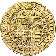1 Krone Goldkrone, Germany, 1545-1548 reverse image