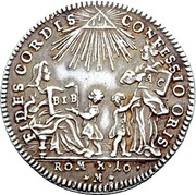 1 Ducat Bicentennial of Augsburg Confession; Silver pattern strike, Germany, 1730 obverse image