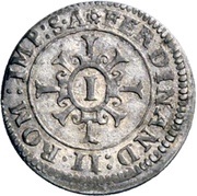 1 Kreuzer - John Eucharius of Wolffurt, Germany, 1623-1624 reverse image