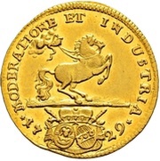 1 Ducat - Anselm of Reichlin-Meldegg, Germany, 1729 reverse image