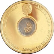 100 Dollars - Elizabeth II 4th Portrait - Treasures of the World_Gold Bullion Coin obverse image