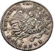1 Ducat Augsburg Confession; Silver pattern strike, Germany, 1730 reverse image
