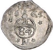 3 Pfennig - Louis II, Germany, 1564-1566 reverse image