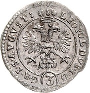 3 Kreuzer, Germany, 1694 reverse image