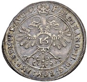 15 Kreuzer, Germany, 1636 reverse image