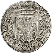 15 Kreuzers - George William, Germany, 1691 reverse image