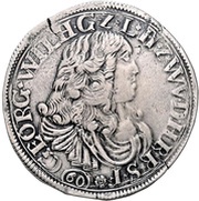 ⅔ Thaler - George William obverse image