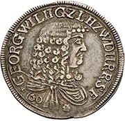 1 Guldenthaler - George William obverse image