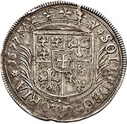 1 Guldenthaler - George William, Germany, 1675-1677 reverse image