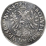 ½ Thaler - George III, Germany, 1547 reverse image