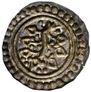 Denier Bracteate, Germany, 1185-1200 reverse image