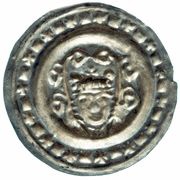 Denier Bracteate - Abbey with Royal Participation, Germany, 1240 reverse image