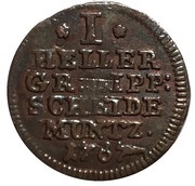 1 Heller - Simon August, Germany, 1767-1768 reverse image