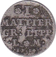 1 Mattier - Frederick Adolphus, Germany, 1710-1714 reverse image