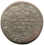 1 Mattier - Simon August, Germany, 1766-1768 reverse image