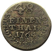 1⁄48 Thaler - Simon August, Germany, 1764 reverse image