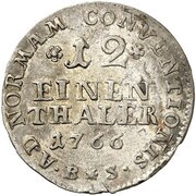 1⁄12 Thaler - Simon August, Germany, 1764-1769 reverse image