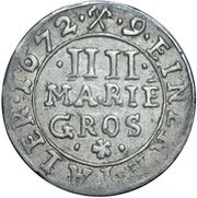 4 Mariengroschen - Simon Henry, Germany, 1672 reverse image