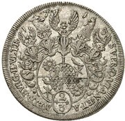 ⅔ Thaler - Frederick Adolphus, Germany, 1711-1717 reverse image