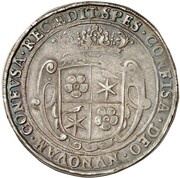 1 Thaler - Hermann Adolphus, Germany, 1658 reverse image