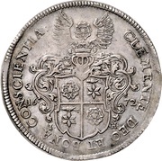 1 Thaler - Simon Henry, Germany, 1672 reverse image