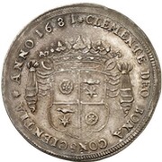 1 Thaler - Simon Henry, Germany, 1681 reverse image