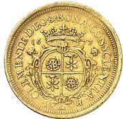 5 Ducats - Simon Henry, Germany, 1673 reverse image
