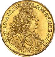 5 Ducats - Frederick Adolphus obverse image