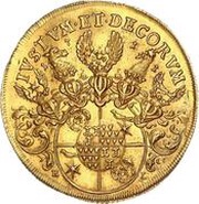 5 Ducats - Frederick Adolphus, Germany, 1711-1716 reverse image