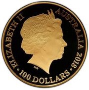 100 Dollars - Elizabeth II 4th Portrait - A New Map Of The World obverse image