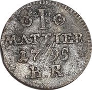 1 Mattier - Frederick William Leopold, Germany, 1791-1799 reverse image