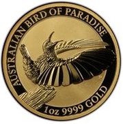100 Dollars - Elizabeth II 4th Portrait - Bird of Paradise, Australia, 2018 reverse image