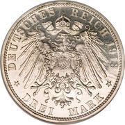 3 Mark - Leopold IV, Germany, 1913 reverse image