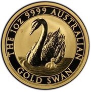 100 Dollars - Elizabeth II 4th Portrait - Australian Gold Swan, Australia, 2018 reverse image