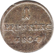 1 Pfenning, Germany, 1802-1804 reverse image